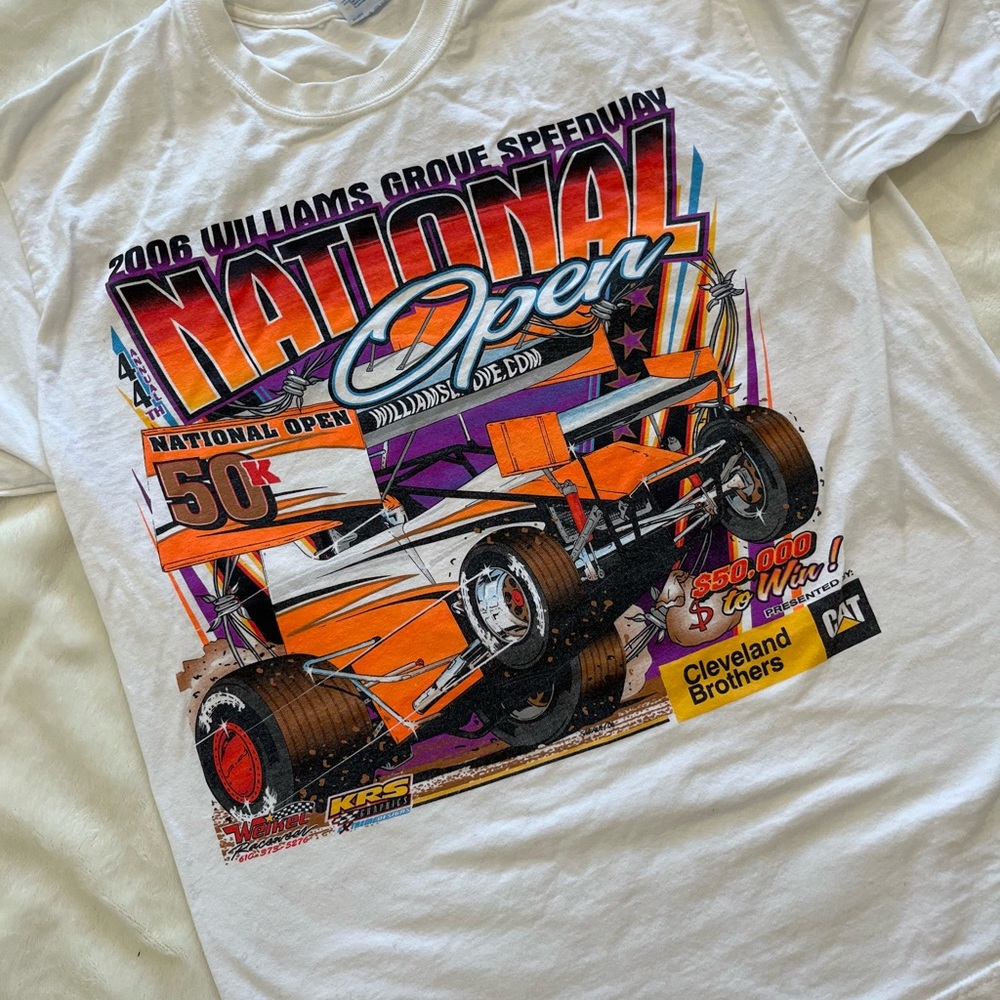 Vintage Graphic Racing Tee Large